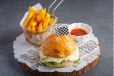 In-House Chicken Burger With Fries
