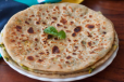 Aloo Paratha With Curd And Pickle