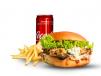 Grilled Mussel Burger Meal