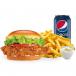 Chicken Burger With Fries &Pepsi