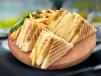 Vegetable Tikki Club Sandwich