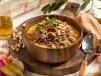 Hummus Fatteh With Meat And Nuts