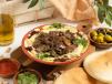 Hummus With Liver Platter