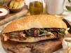 Meat Shawarma Kaak Bread Sandwich