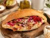 Chicken Shawarma Palestinian Kaak Bread Sandwich