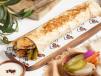 Chicken Shawarma Double Saj Bread Sandwich