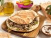 Hummus With Minced Meat Sandwich