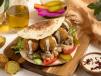 Foul With Falafel Sandwich