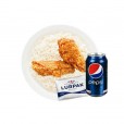 2 Pcs Broasted + White Rice + Pepsi + Butter
