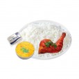 White Rice + Chicken Fry + Dal + Butter