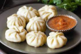 STEAMED VEG MOMOS 8 PCS