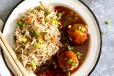 VEG FRIED RICE WITH VEG MANCHURIAN