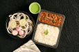 STEAMED RICE WITH RAJMA MASALA