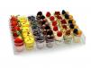 Small Dessert Glass In Acrylic Tray 35 Pcs