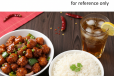 Manchurian, Steam Rice And Cold Drink