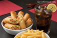 Spring Roll, French Fries And Cold Drink