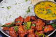 Chicken Fry + Daal