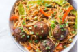 VEG NOODLES and MUSHROOM MANCHURIAN