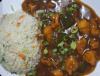 Chicken Manchurian With Rice