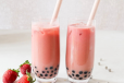Pink Milk Boba