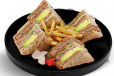 Beef Avocado Club Sandwich 