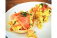Smoked Salmon W/Cheese Scrambled Egg