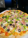 Mortadella And Vegetable Pizza
