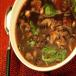 Mushroom ginger rice soup