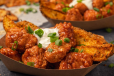 Potato Wedges With Chicken