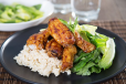 Grilled Chicken Wings With Rice