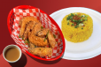 5pcs Chicken Wings with Rice