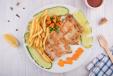 Grilled Fish Fillet with Chips
