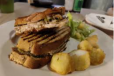 Grilled Vegetable and Cheese Delight Chicken and Veg Sandwich in Brown Bread