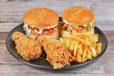 2 Pieces Fried Chicken + Zinger Burer + Cheesy Fries