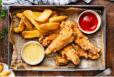 5 Pieces Fried Chicken + 5 Pieces Strips + Fries + Garlic + Bun