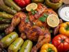 Half Oven Rosto Chicken Meal With Mixed Mahshi