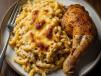 Bechamel Pasta Meal With A Quarter Roasted Chicken