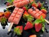 Sweet Strawberry Sorbet Ice Cream Stick