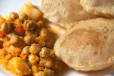 Poori White Chana