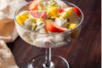 Fruit Salad With Arabic Cream  and  Chocolate