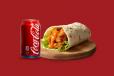 Dynamite Bomb Chicken Wrap And Coke Can