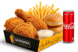 Jumbo Meal(4 Pc Chi+Fries +Bun +Coleslaw + Garlic+Cola)