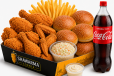 Family Meal (10pc Chicken+Fries+Bun+Coleslaw+Garlic +Cola)