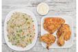 Chi. Fried Rice W. Broasted Chicken (2 Pcs)