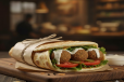Falafel Parotta Sandwich