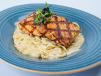 Burnt Garlic Salmon Pasta