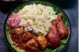 Ghee Rice With Chicken Curry and Achar