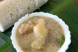 Puttu With Veg Stew and Papadam