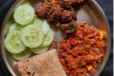 Chapathi 3 Pcs With Chameen Roast