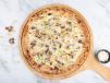 Large Mushroom Corn Thin Crust Pizza